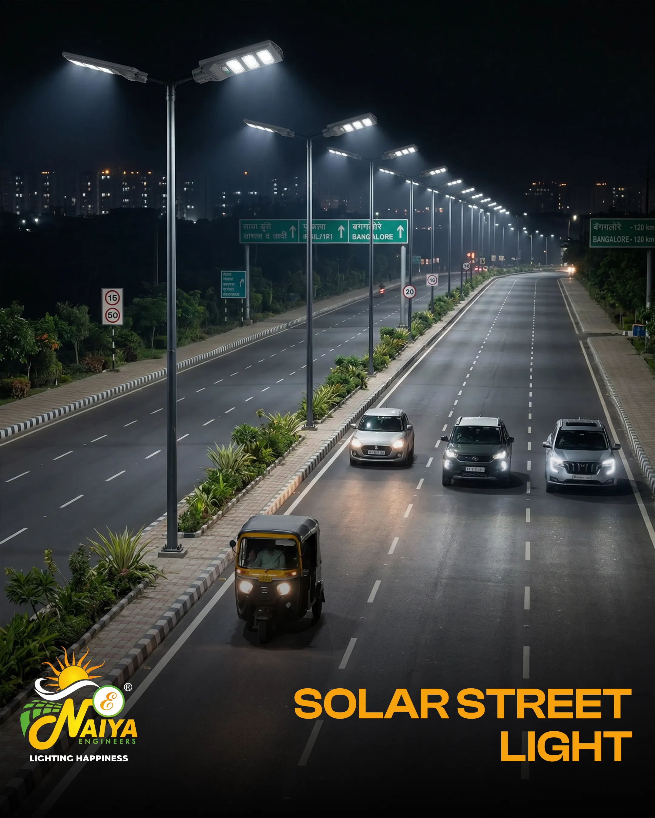 Naiya Light solar street light design