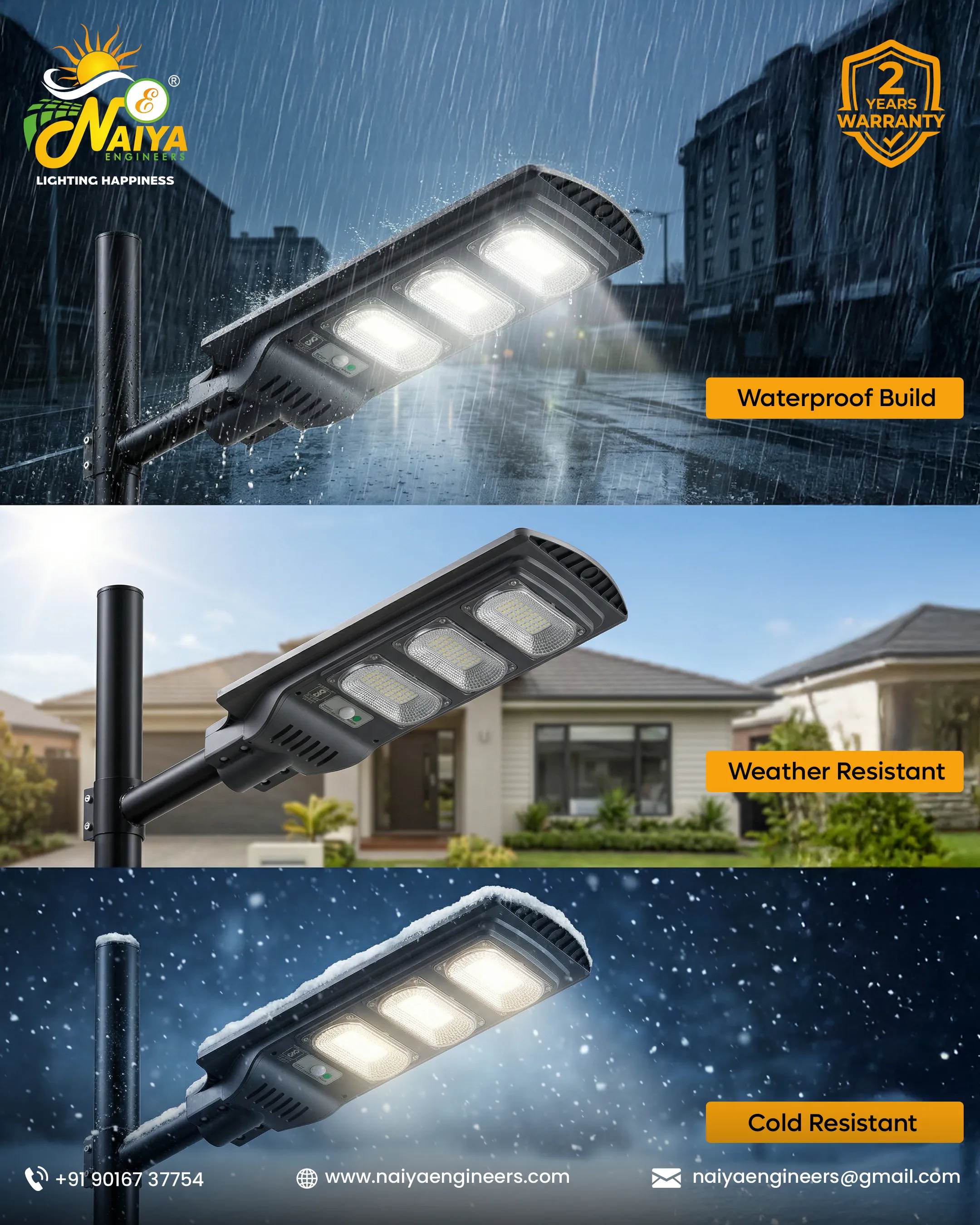 Naiya Light solar led product feature